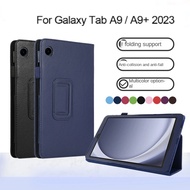 For Samsung Galaxy Tab A9 8.7 2023 SM-X110 SM-X115 /Tab A9+ A9 Plus 11"Tablet Case Trifold PU Leather Stand Flip Cover