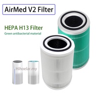 For  AirMed V2 Filter (not for Pro) air med v3 Replacement H13 hepa