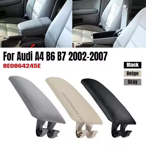 Leather Car Center Console Armrest Storage Box Lid Cover Interior Accessories 8E0864245E For Audi A4