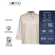 G2000 เสื้อเชิ้ตลำลองสำหรับผู้หญิง ทรง Diamond Shape รุ่น 4622372011 BEIGE