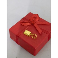 local ready stock 916 Gold Gold Bar Pendant/ Charm 小金条吊坠 916 金