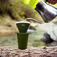 [RIVERS Japan] CAVE Reversible Coffee Dripper Set Black / Coffee Brewer / Lightweight / Compact / Fi