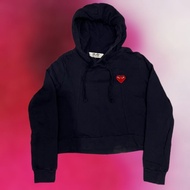 PLAY CDG crop top hoodie