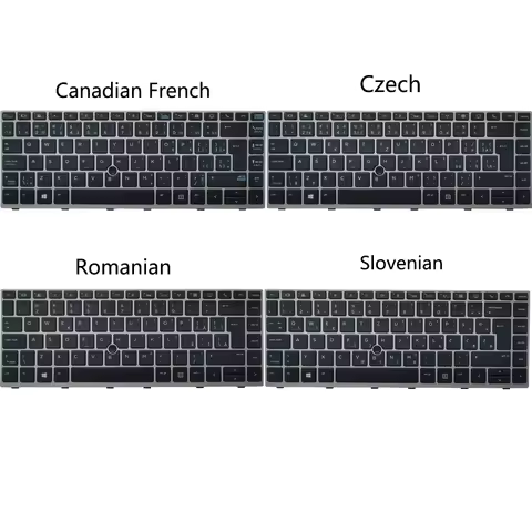 New Backlit CF/CZ/RO/SV Keyboard For HP EliteBook 840 G5 846 G5 745 G5 Canadian French/Czech/Romania