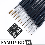 Samoyed BR-WN Professional Wolf Hair Paint Brush / Professional Pen-Type Round Watercolor Wolf Hair 