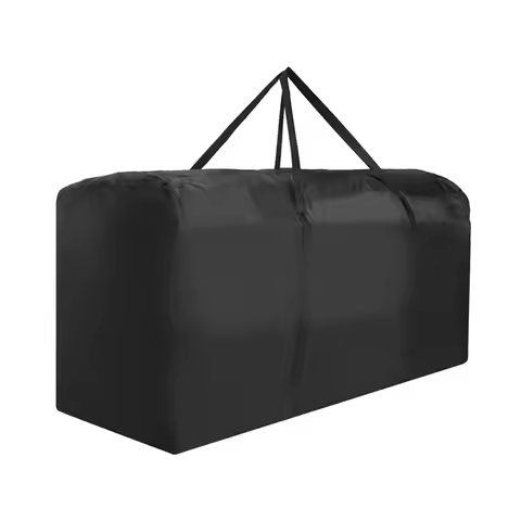 Christmas Tree Storage Bag Portable Black Holiday Tree Storage Bag Oxford Cloth Waterproof And Dustp
