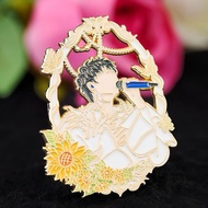 Surrounding Deep Peripherals Can It Love This World Metal Badge Pendant Brooch Jewelry Support Birth