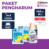 Paket Pengharum - Glade Matic Lavender  & Glade Deosmile Pengharum Mobil