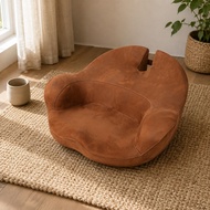 Contoured Meditation Seat Low-Height Meditation Seat Cushion Ergonomic Floor Cushion Tailbone Suppor