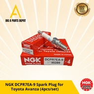 NGK Spark Plug DCPR7EA-9 Standard for Toyota Avanza, 4pcs/set, Red and Yellow box both
