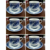 1 SET CONTAINS 6 CUPS AND SAUCERS/ CUPS COFFEE CUPS/ CUPS