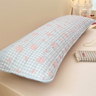 Blue Floral Pattern Long Pillowcase Quilted Body Pillow Cover Double Pillow Case 48x120cm 48x150cm 4