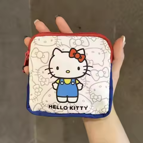 Hello Kitty Bag, Lipstick, Headphones, Coin Purse, Small Bag, Portable Bag, Storage Bag, Small Squar