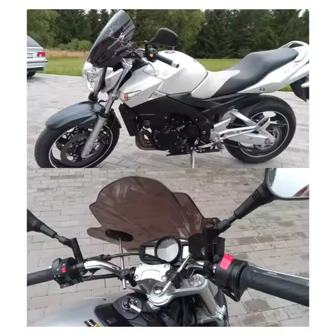 Street Bikes Wind Deflectors Windshield Windscreen For 2007 - 2018 Suzuki Bandit 650 GSF650N 1250 GS