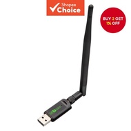 Driver-Free WiFi 5 AC600 Wireless Network Card for Laptops Dual-Band WiFi USB Adapter