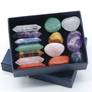 7 Chakra Healing Stones Set Crystal Stone Quartz Point 7 Chakra Crystal Pack For Healing Meditation 