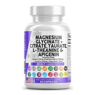 Magnesium Glycinate Citrate Supplement Magnesium Capsules 60 Capsules