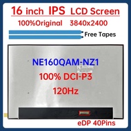 16 Inch 120Hz Laptop LCD Screen NE160QAM NZ1 NE160QAM-NZ1 Display Matrix Panel Replacement 3840x2400