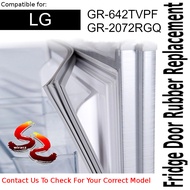 LG Refrigerator Fridge Door Seal Gasket Rubber Replacement part GR-642TVPF GR-2072RGQ - wirasz