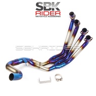 Honda CB650F Exhaust Header Blue