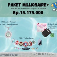 Promo Paket Kalung Pendant De Luxe Green Diamond MCI ORIGINAL 