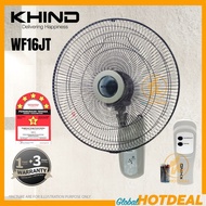 KHIND 16" Wall Fan with Remote Control WF16JR 3 Speed Control and Swing FREE AAA Battery Kipas Dinding Kawalan Jauh