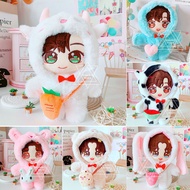 20CM Lisa Ikun Yibo Sean Xiao Zhan Simon Zhang Zhehan Doll Clothes Panda Rabbit Coat Strawberry Bag Toy Dolls Accessories