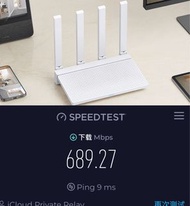 小米路由器 AX3000T 幾乎完全釋放1000 MB網速