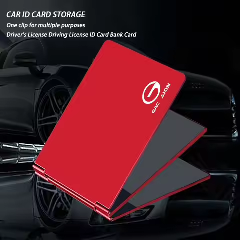 Car Driver'S License Cover Metal Key Card ID Bag For Trumpchi GAC AION S Y V GS3 GS4 Coupe GM8 PLUS 