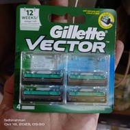 gillette vector refill isi 4 pisau