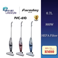Faraday 0.7L Corded Stick Vacuum Cleaner 600W FVC-610 / Morgan (1.2L) MVC-Cyclone 60