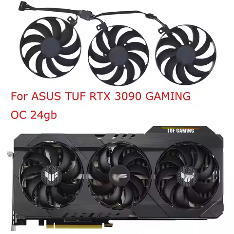 3Pcs/Set,7Pin,CF9010U12S,VGA Cooler,Graphics Card Fan,For ASUS TUF Gaming RTX 3070 Ti V2 OC,ASUS ROG