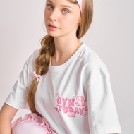 Darlyn - Gym Today Oversized Tee เสื้อยืดโอเวอร์ไซส์ ผ้าหนานุ่ม ระบายอากาศดี ลาย GYM TODAY LAZY TOMO