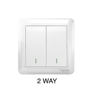 SCHNEIDER AFFLE PLUS SERIES 2 GANG 2 WAY SWITCH