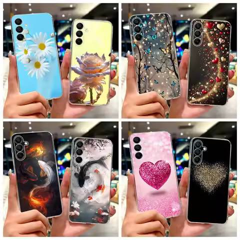 For Samsung Galaxy S24 FE Case S24 Plus Luxury Fashion Painted Cover Soft Slim Phone Case For Samsun
