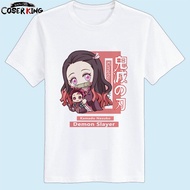 [LXYH- COSER KING] Anime เสื้อยืด Tanjirou Nezuko Zenitsu เสื้อ ผู้ใหญ่ เด็ก Demon Slayer Kimetsu NO Yaiba เครื่องแต่งกายคอสเพลย์ การ์ตูนอะนิเมะ Cosplay Costume T-shirt