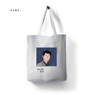 HYUN BIN women's canvas tote bag original Guma.ku