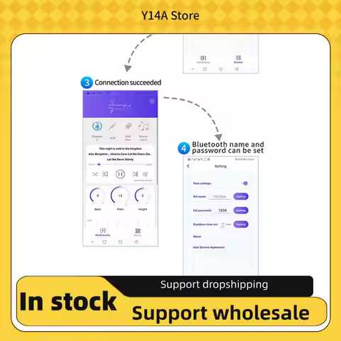 Y14A 50Wx2+100W YS-E100H 2.1 Hi-Lo Subwoofer TPA3116 Portable Convenient Channel Bluetooth Audio