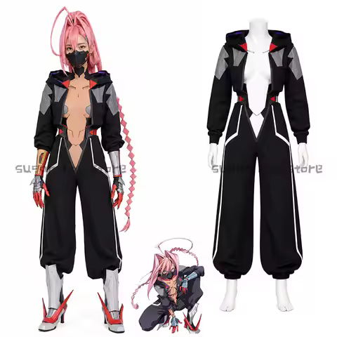 Anime Cyberpunk Taliya Cosplay Costume Yang Uniform Hooded Jacket Pants Set Role Play Outfit Hallowe