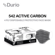 Durio 542 Active Carbon 4 Ply Disposable Protective Face Mask - 40pcs