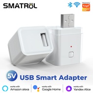 SMATRUL Tuya Smart Micro USB Adaptor Switch 5V WiFi Mini USB Power Adaptor Works with Alexa Hey Goog