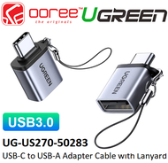 UGREEN TYPE-C USB-C TO USB 3.0 USB-A ADAPTER CABLE CONVERTER OTG FUNCTION WITH LANYARD SUPPORT 5GBPS