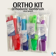 Ortho kit orthodontics oral cleaning brace toothbrush