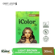 iColor Plus Shampoo-In Hair Color Light Brown 30ml