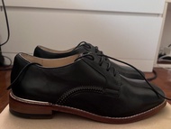 Clarks Ellis Scarlett Black Leather Oxford Shoes UK 5 EUR 38 - 克拉克斯埃利斯 · 斯嘉麗黑色皮革牛津鞋英國5歐元38