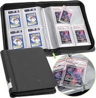FunGuys Graded Card Binder, 40 PSA Slab Holder, 4 Pocket Graded Card Storage, Slab Binder, PSA Card 
