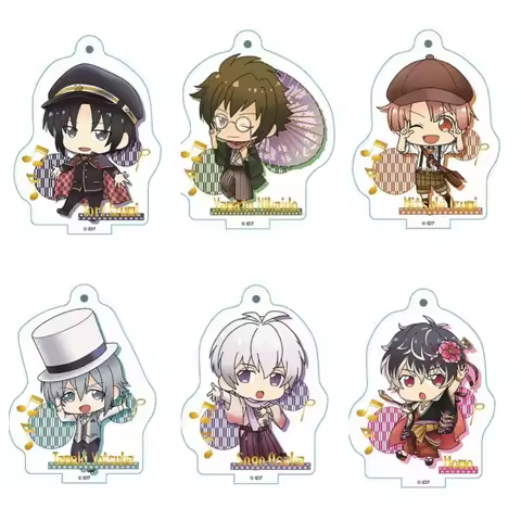Anime IDOLiSH7 Acrylic Keychain Pendant Bag Car Keychain Accessories Cell phone Acrylic Key Rings De