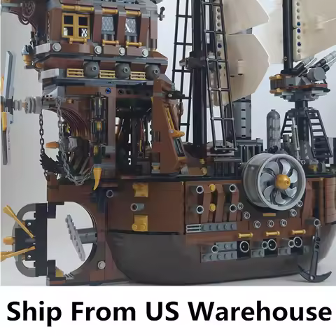 IN STOCK With Box Movie Series 2741Pcs Pirate Ship Building Sea Cow Boat Model High Quality Blocks B