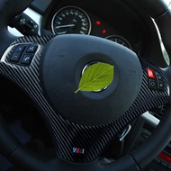 Red M Sport Keyboard+Carbon Fiber Sticker Steering Wheel Cover For BMW 1 3 Series E90 E87 82 88 Car Trim Interior Access