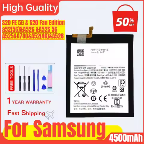 EB-BG781ABY for Samsung Galaxy S20 FE 5G S20 Fan Edition A52(5G) A526 A52S 5G A525 G780 A52(4G) A528